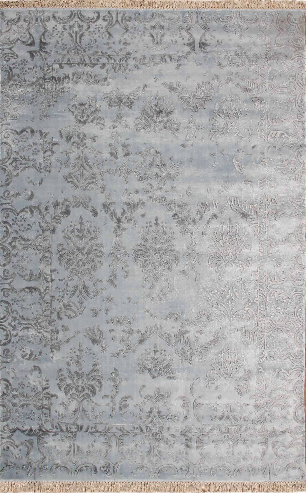 VENICE KCS 104 MARINE GREY XW Eskitme Vintage Görünümlü Parlak Modern Naturel El Dokuma Halı