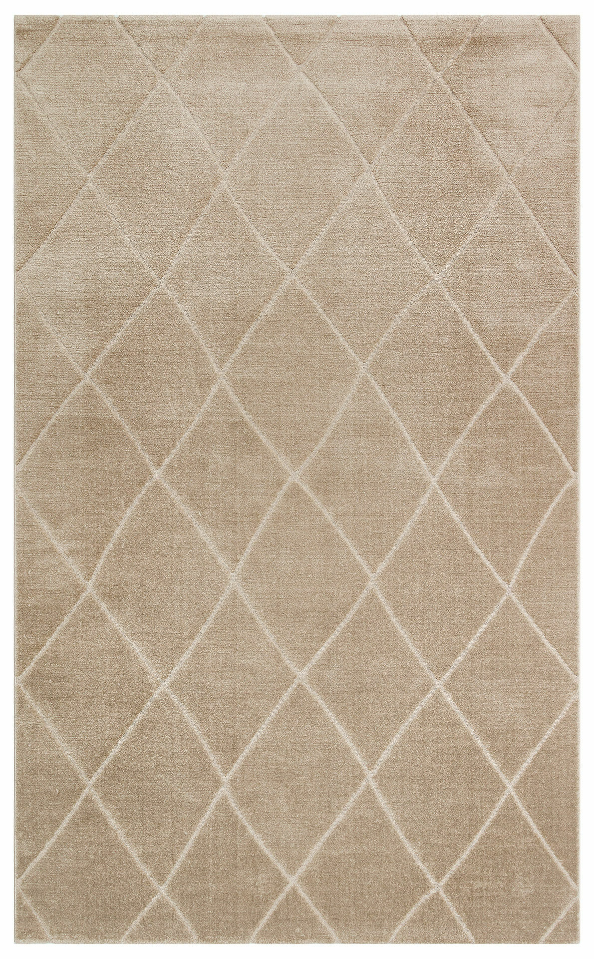 MISSORI MSR 03 BEIGE Hav Toz Vermez Sade Desenli Yumuşak Dokulu Modern Makine Halısı