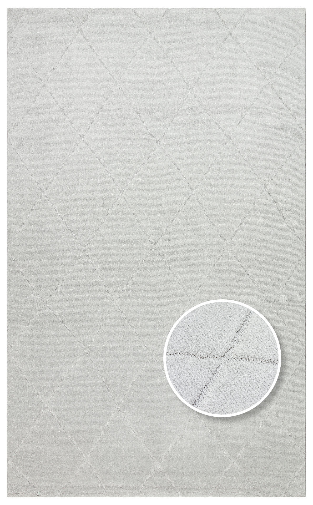 MISSORI MSR 03 GREY Hav Toz Vermez Sade Desenli Yumuşak Dokulu Modern Makine Halısı