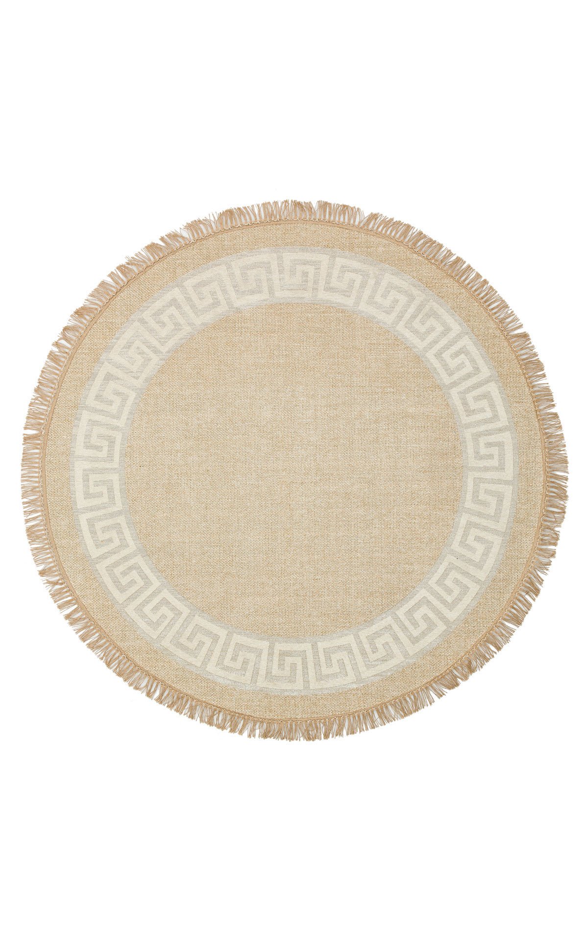 BROOKLYN BRK 11 NATURAL WHITE Q Hasır Görünümlü Kaymaz Renkli Dokuma Modern Kilim