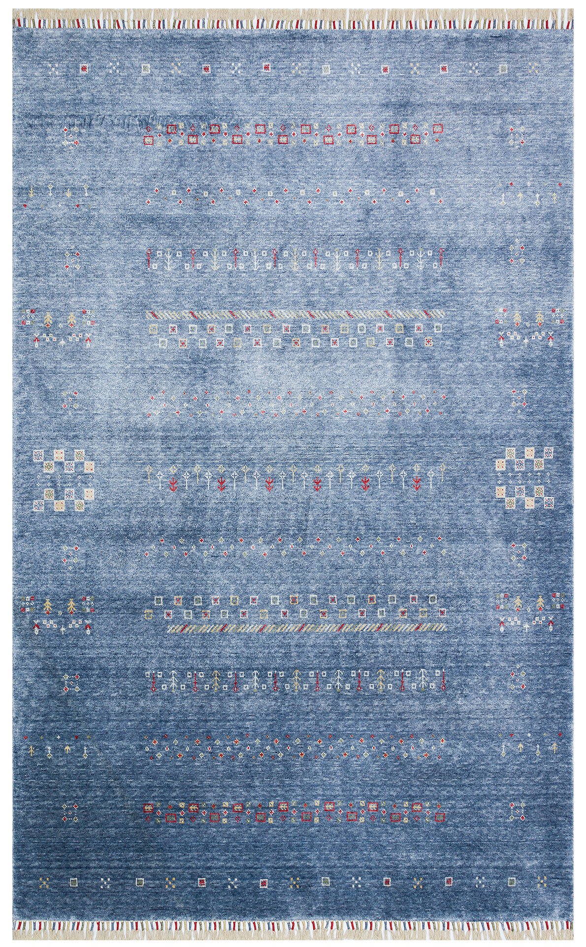 ZARA ZR 06 BLUE Özel Tezgahlarda Üretilen Tensel Uşak Halısı