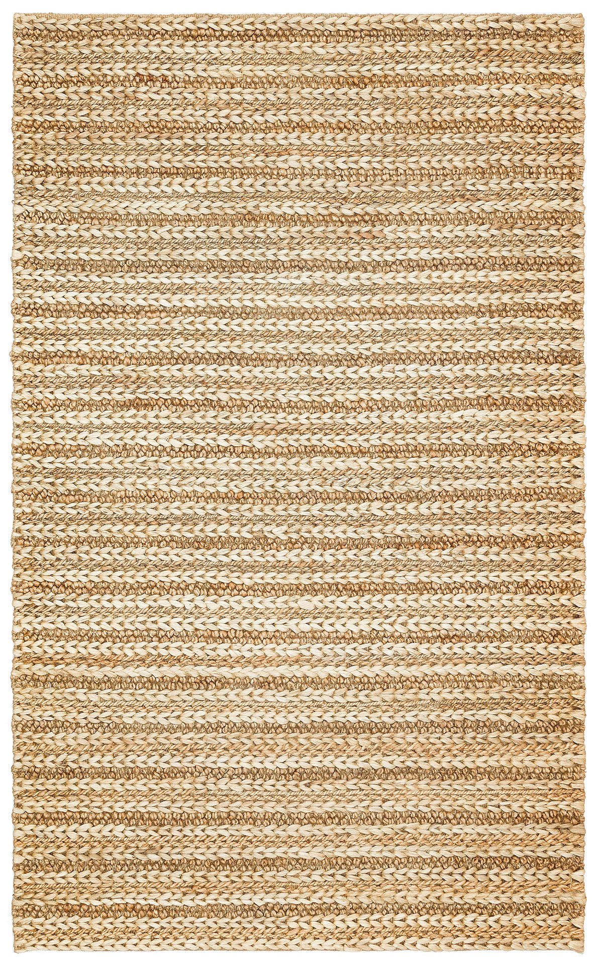 NETRA S-1152 NATURAL XW Farklı Örgü Dokusuna Sahip El Dokuma Naturel Jüt Hasır Halı