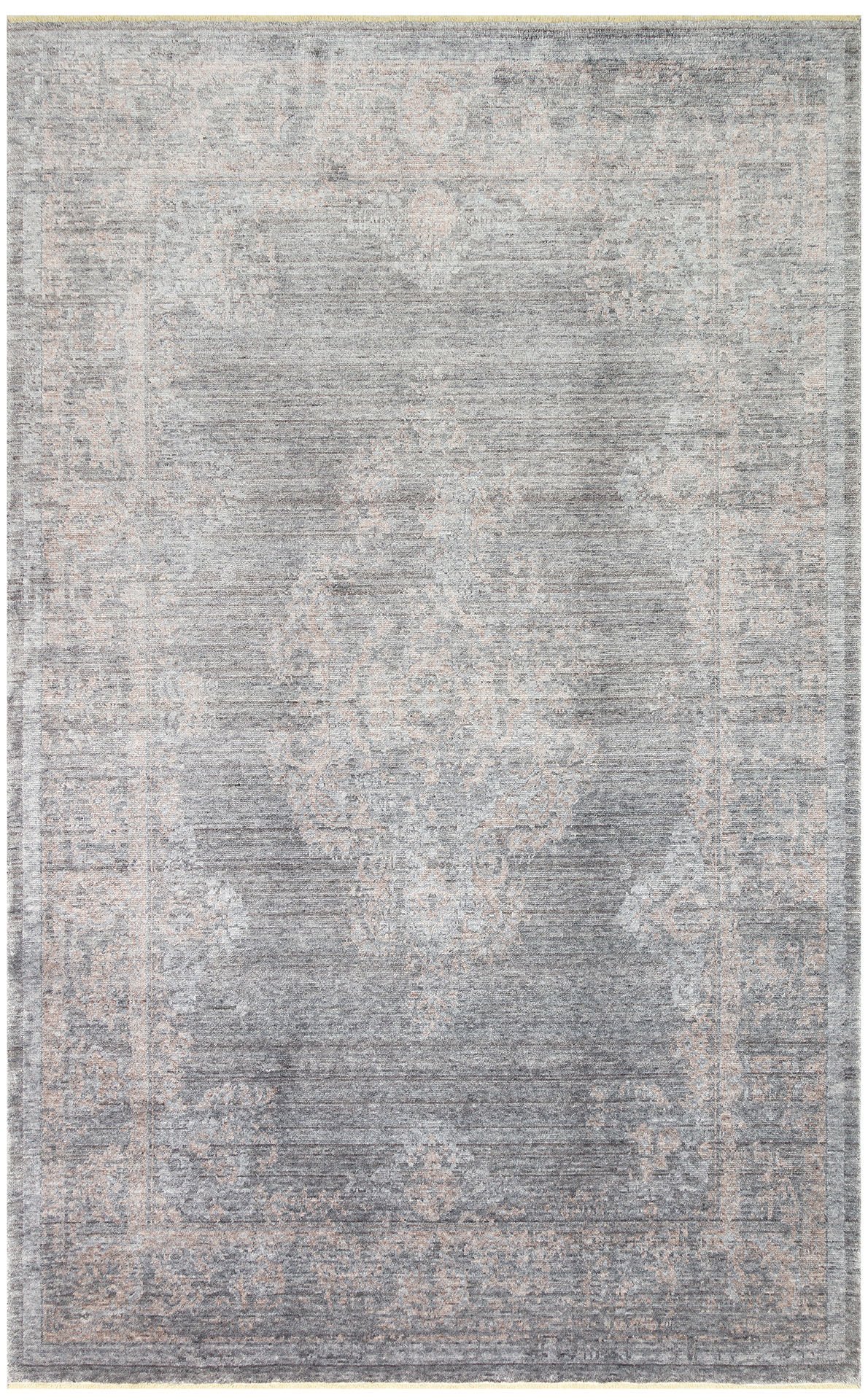TAFTAN TF 04 D.GREY BRONZE Pakistan Overdyed Tarzı Özel Hav Vermeyen ve El Emeği ile Özel Tezgahlarda Üretilen Uşak Halısı