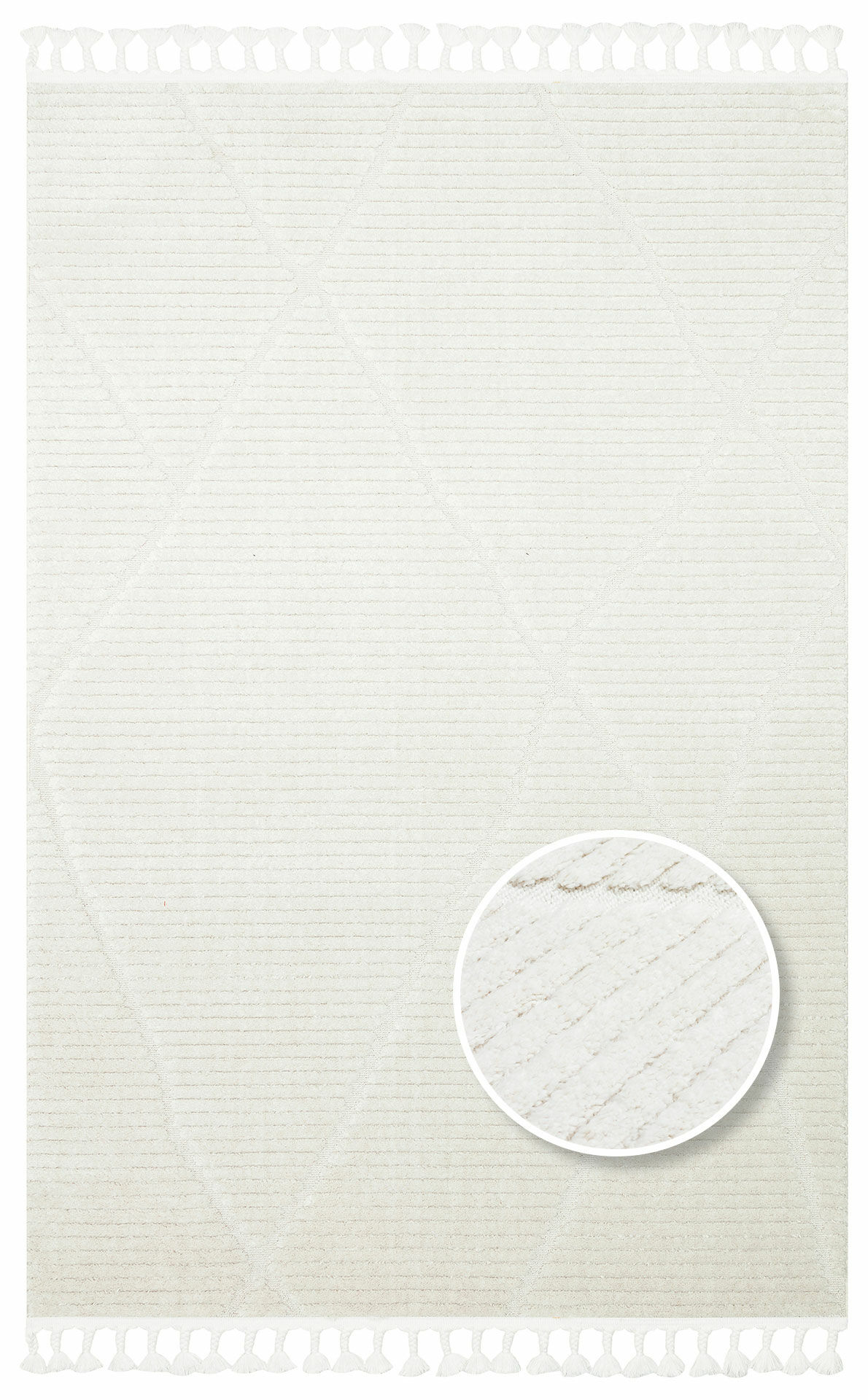 TERAZZO TRZ 07 WHITE Hav Toz Vermez Yumuşak Dokulu Makine Halıları