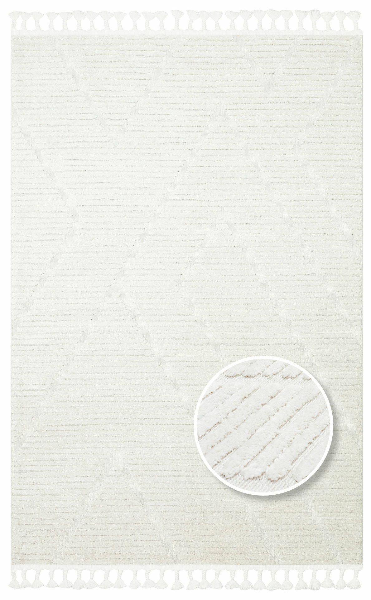 TERAZZO TRZ 08 WHITE Hav Toz Vermez Yumuşak Dokulu Makine Halıları