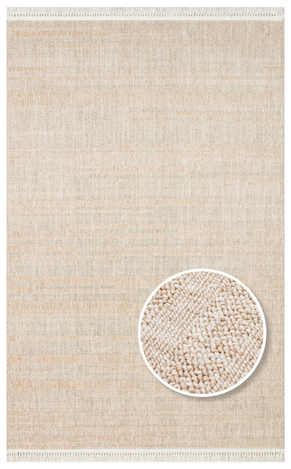 JOY JOY 01 BEIGE Hav Toz Vermeyen Yumuşak Dokulu Etnik Desenlere Sahip Modern Halı