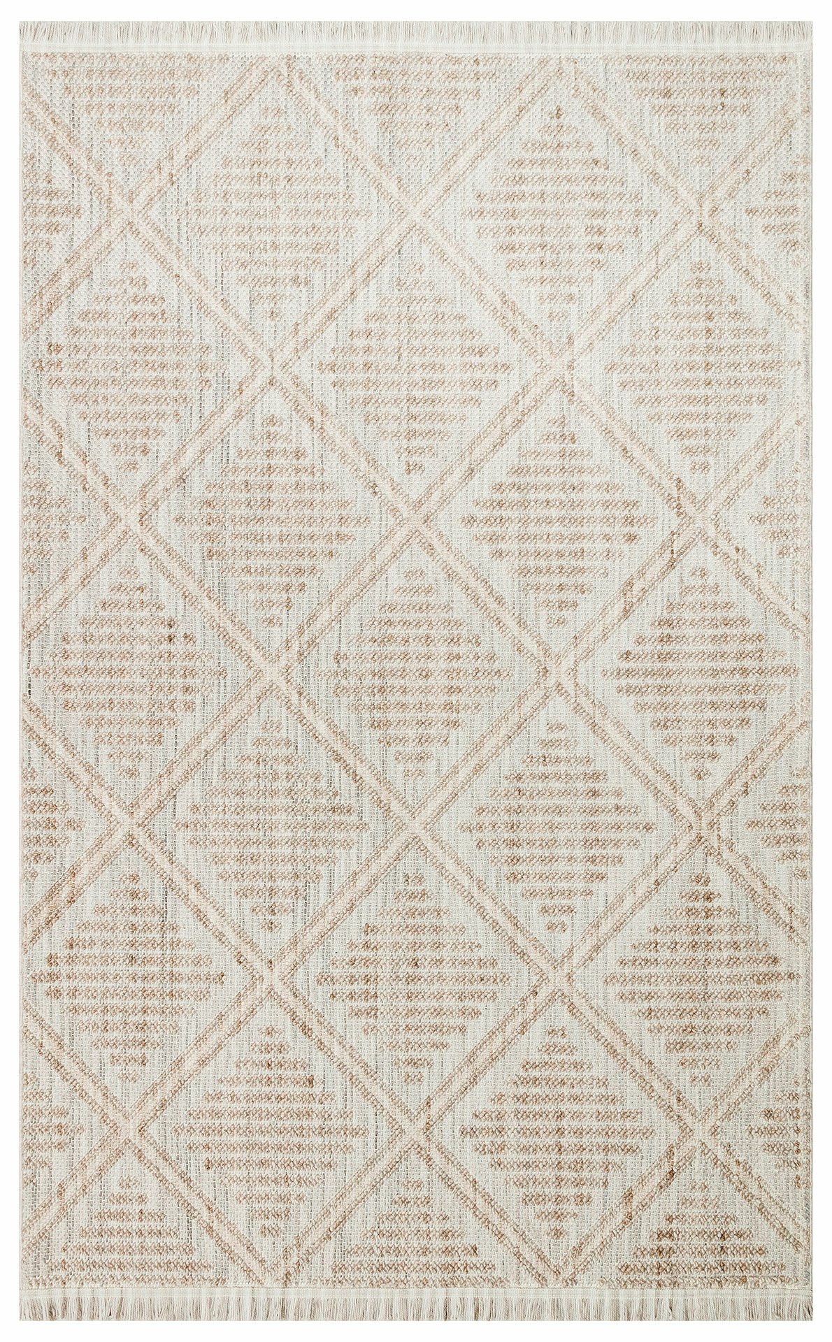 COZY CZY 03 GREY BEIGE Hav Toz Vermez Modern Örgü Dokuma Makine Halısı