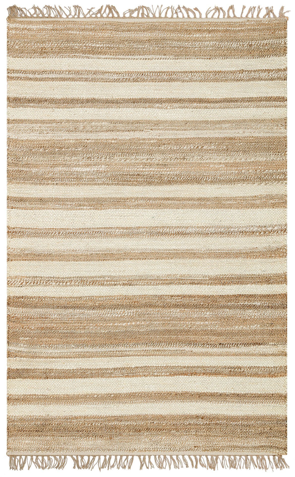 ECHO ECH 11 NATURAL WHITE XW Jüt ile Üretilen El Dokuma Sisal Kilim