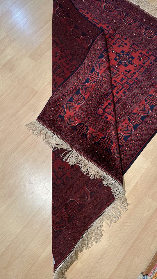 AFGAN BİLCİK 407 Usak Desenli Yüksek Kalite Kök Boya Salon Halısı