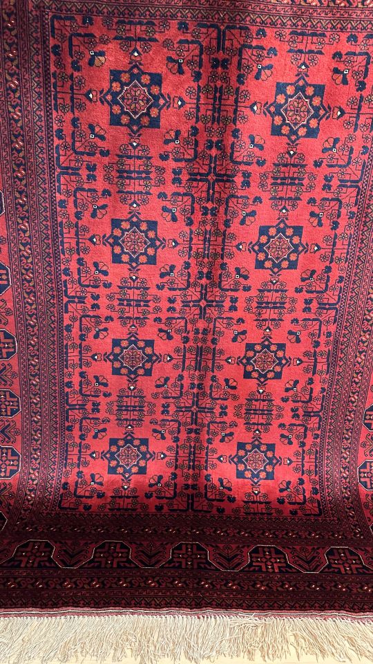 AFGAN BİLCİK 407 Usak Desenli Yüksek Kalite Kök Boya Salon Halısı