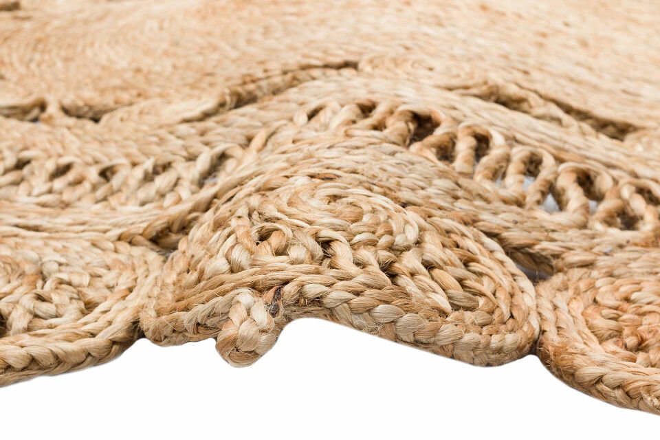 CA-109 NATURAL XW   Yuvarlak veya Oval El Dokuma Naturel Jüt Hasır Halı