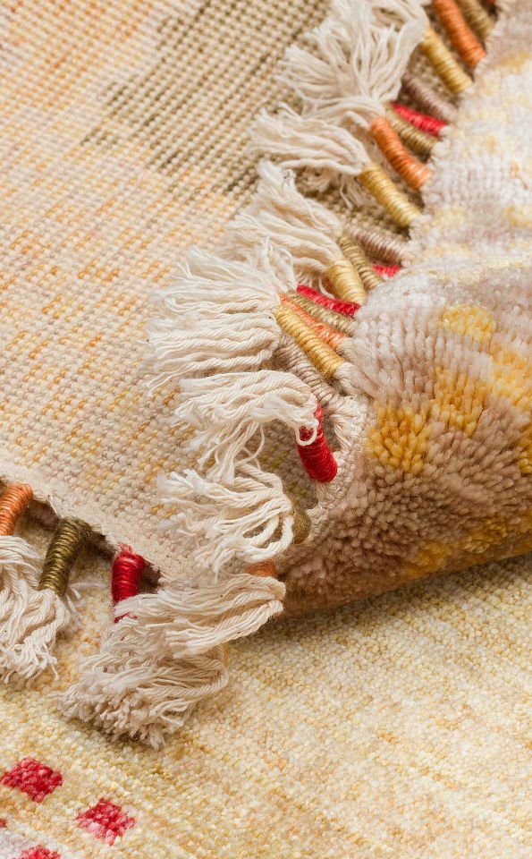 ZARA ZR 07 BEIGE AUTUMUN YUVARLAK  Özel Tezgahlarda Üretilen Tensel Uşak Halısı