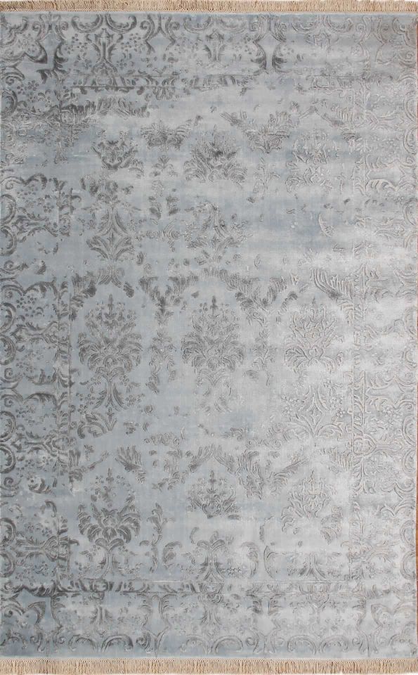VENICE KCS 104 MARINE GREY XW Eskitme Vintage Görünümlü Parlak Modern Naturel El Dokuma Halı