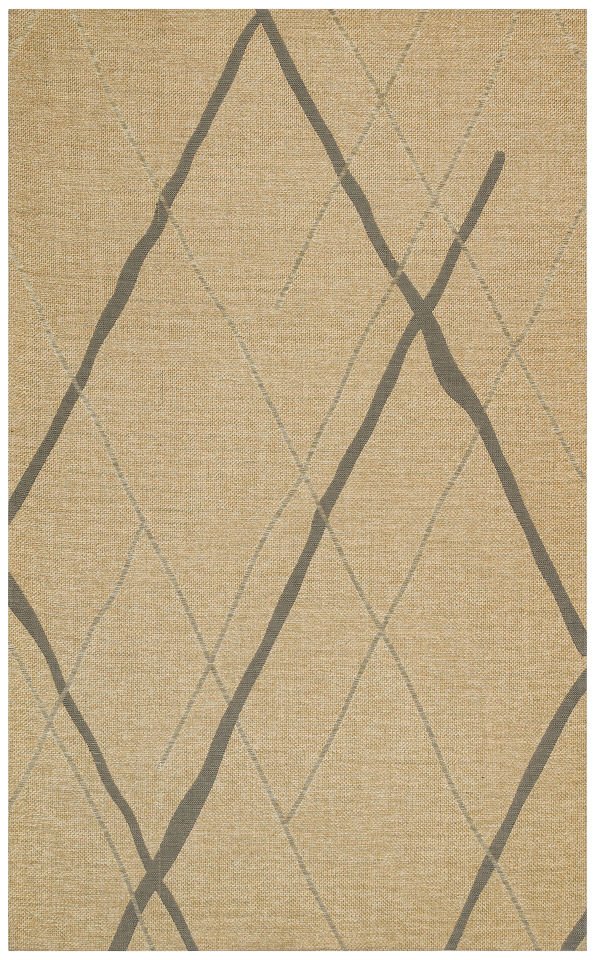 BROOKLYN BRK 05 NATURAL GREY  Hasır Görünümlü Kaymaz Renkli Dokuma Modern Kilim