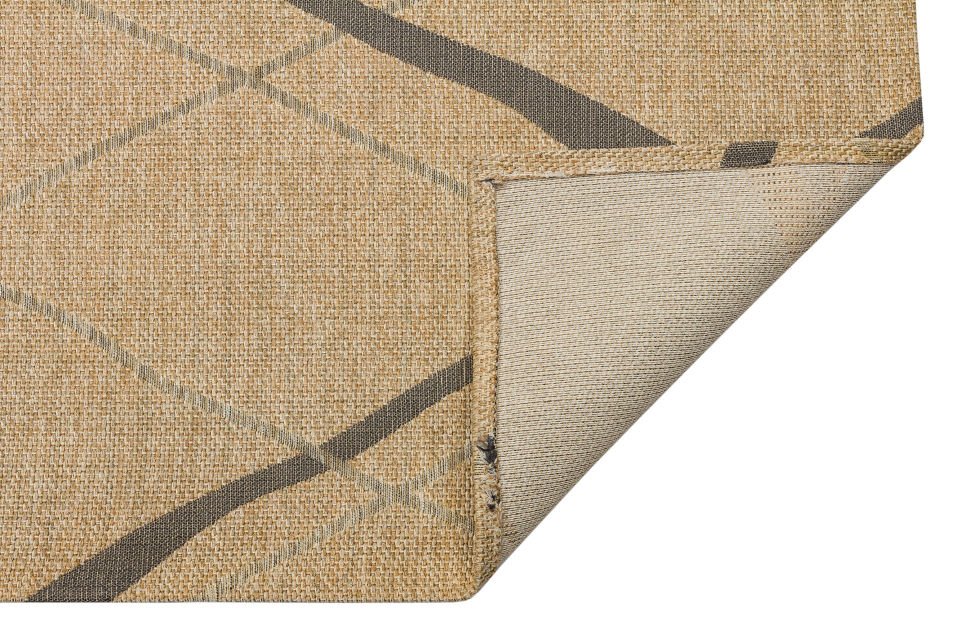 BROOKLYN BRK 05 NATURAL GREY  Hasır Görünümlü Kaymaz Renkli Dokuma Modern Kilim