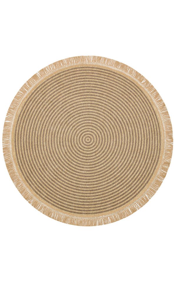 BROOKLYN BRK 07 GREY Q  Hasır Görünümlü Kaymaz Renkli Dokuma Modern Kilim