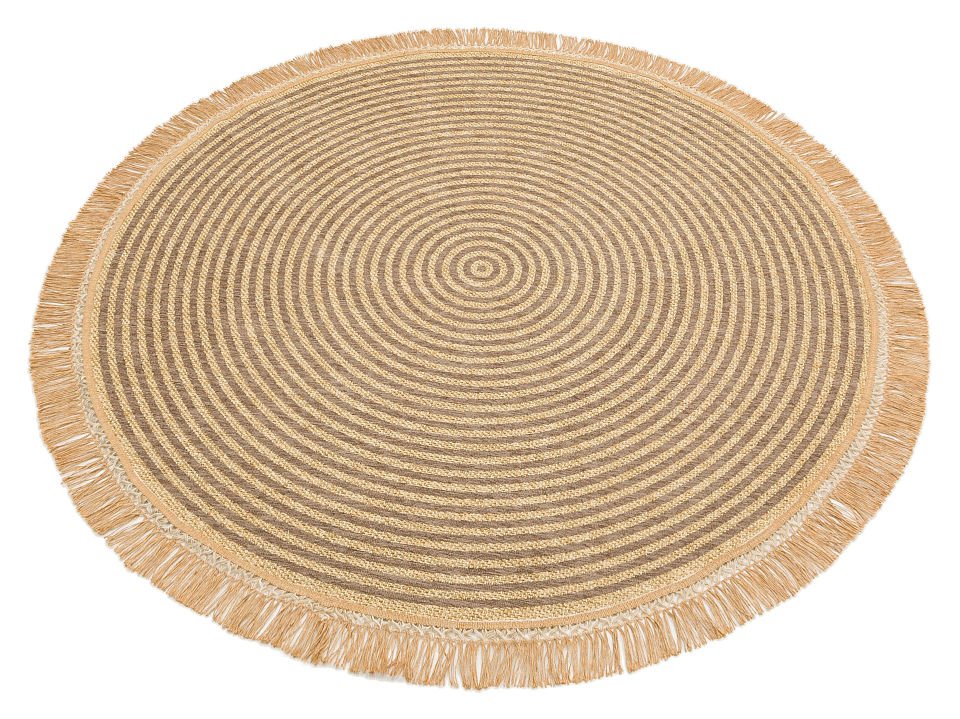 BROOKLYN BRK 07 GREY Q  Hasır Görünümlü Kaymaz Renkli Dokuma Modern Kilim