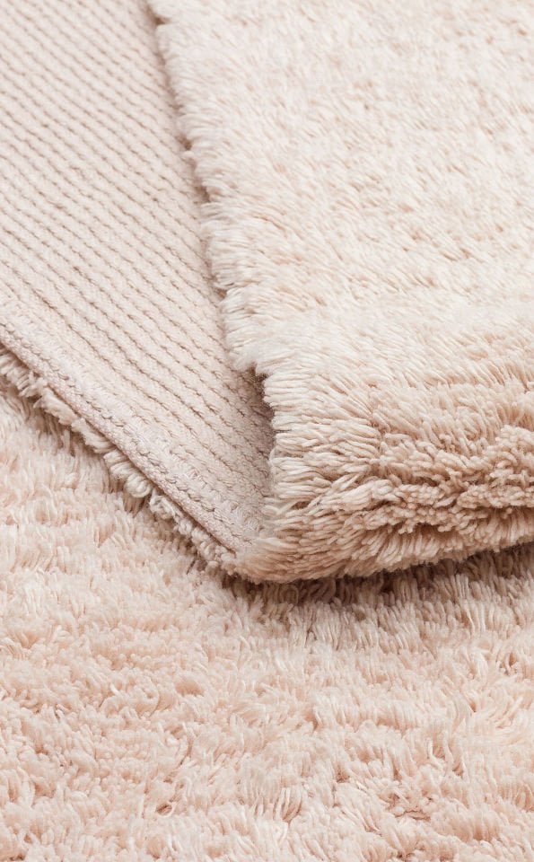 COTTON CBN PLAIN BEIGE  Yıkanabilir Kaymaz Tabanlı Naturel Pamuk Bebek Halısı
