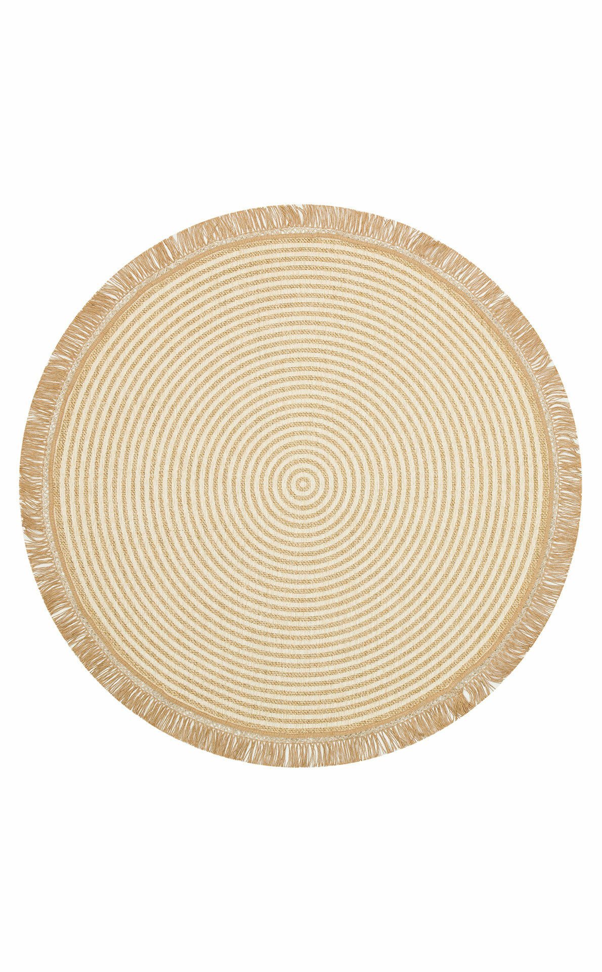 BROOKLYN BRK 07 IVORY Q  Hasır Görünümlü Kaymaz Renkli Dokuma Modern Kilim