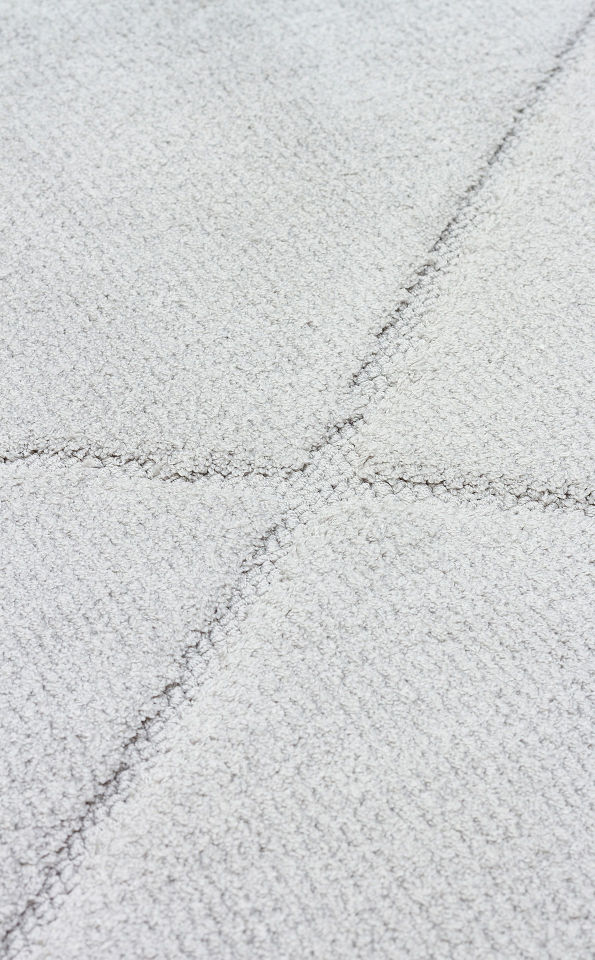 MISSORI MSR 03 GREY Hav Toz Vermez Sade Desenli Yumuşak Dokulu Modern Makine Halısı