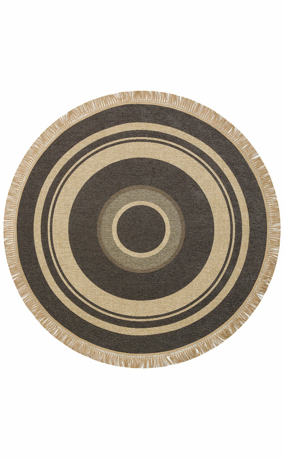 BROOKLYN BRK 09 DARK GREY Q  Hasır Görünümlü Kaymaz Renkli Dokuma Modern Kilim
