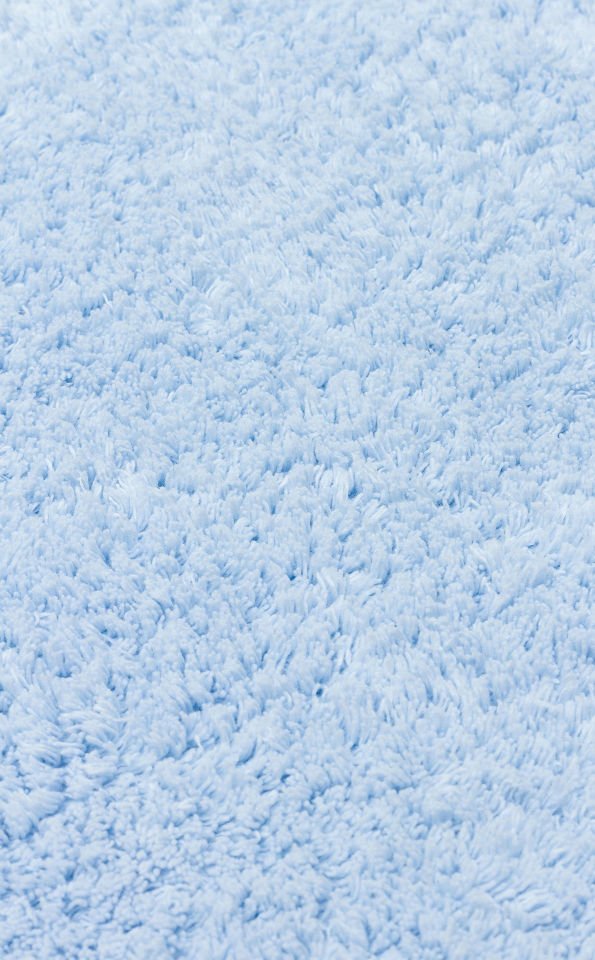 COTTON CBN PLAIN BLUE  Yıkanabilir Kaymaz Tabanlı Naturel Pamuk Bebek Halısı