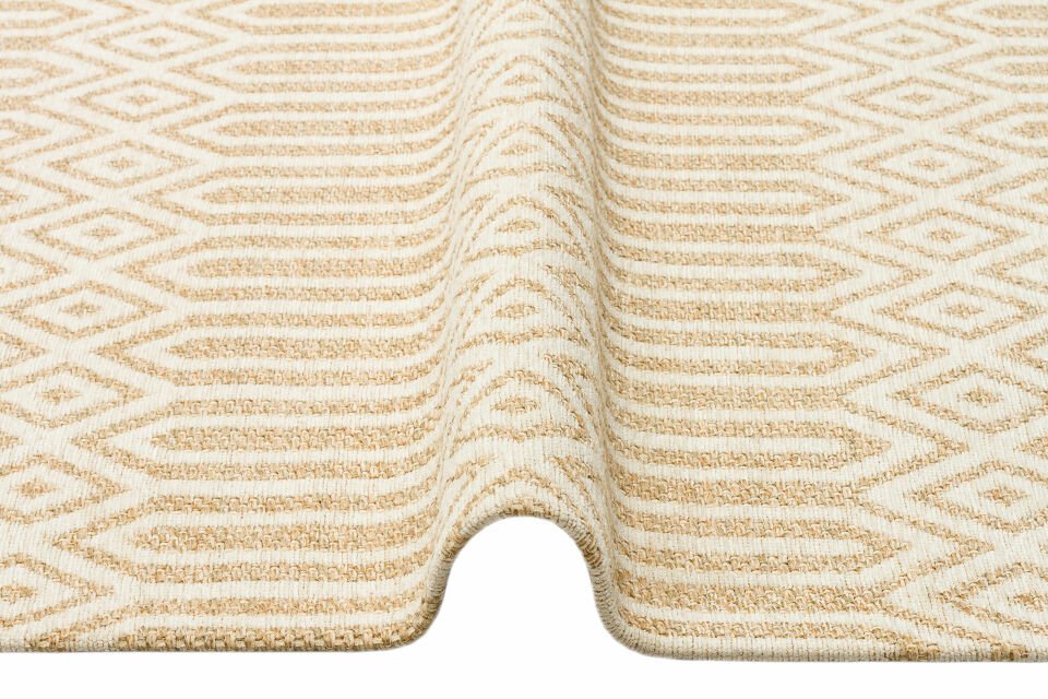 BROOKLYN BRK 10 NATURAL IVORY  Hasır Görünümlü Kaymaz Renkli Dokuma Modern Kilim