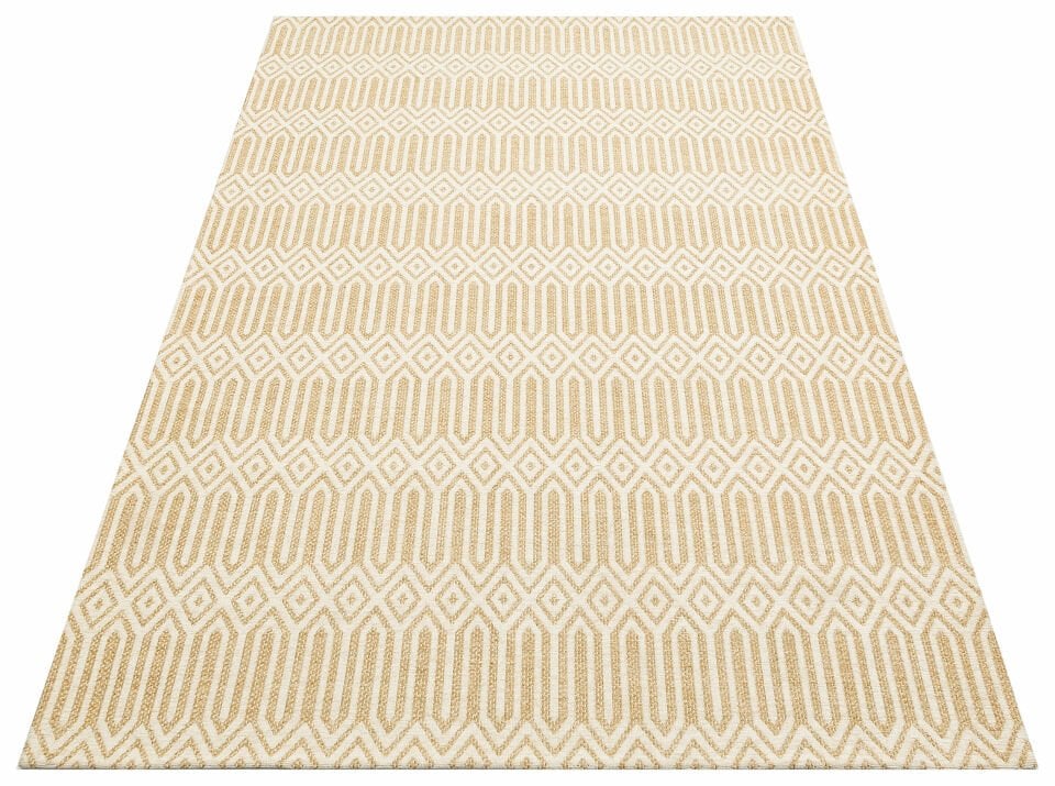 BROOKLYN BRK 10 NATURAL IVORY  Hasır Görünümlü Kaymaz Renkli Dokuma Modern Kilim