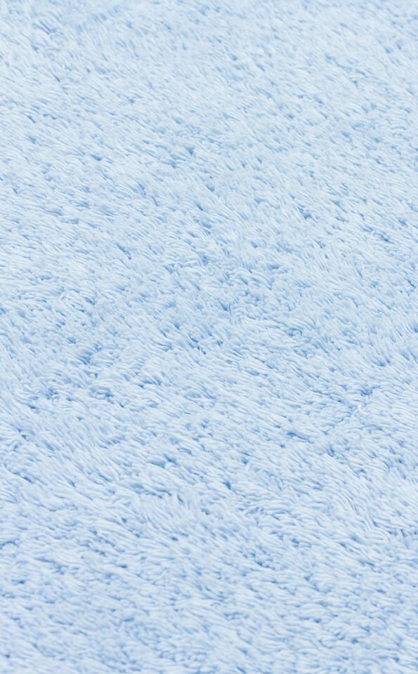 COTTON CBN PLAIN BLUE Q Yıkanabilir Kaymaz Tabanlı Naturel Pamuk Bebek Halısı