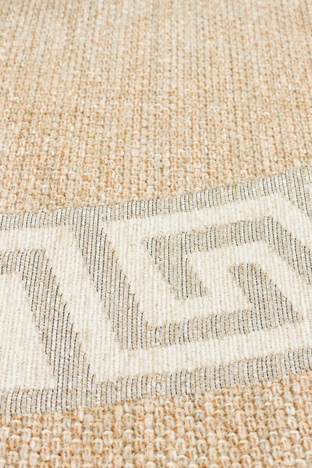 BROOKLYN BRK 11 NATURAL WHITE Q  Hasır Görünümlü Kaymaz Renkli Dokuma Modern Kilim