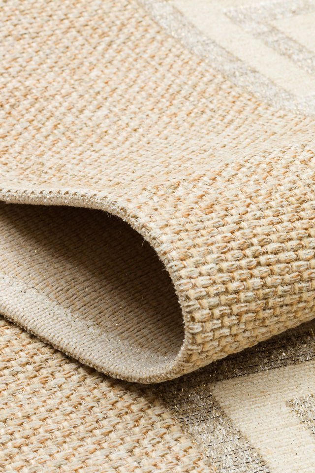 BROOKLYN BRK 11 NATURAL WHITE  Hasır Görünümlü Kaymaz Renkli Dokuma Modern Kilim