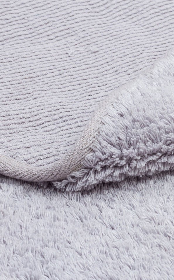 COTTON CBN PLAIN GREY Q Yıkanabilir Kaymaz Tabanlı Naturel Pamuk Bebek Halısı