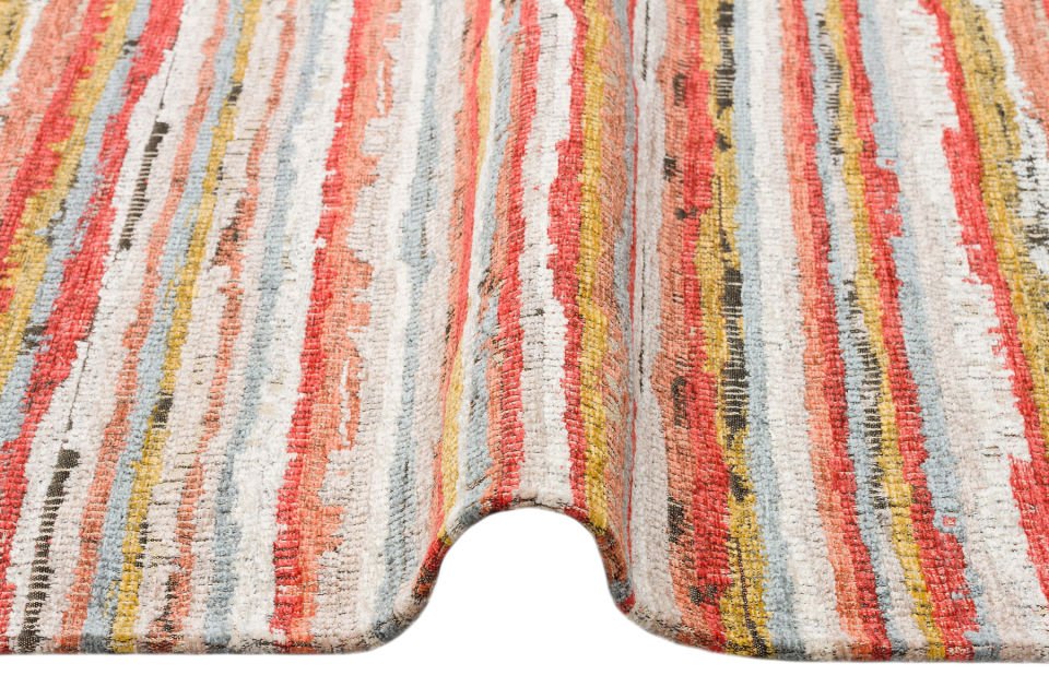 BROOKLYN BRK 12 MULTY  Hasır Görünümlü Kaymaz Renkli Dokuma Modern Kilim