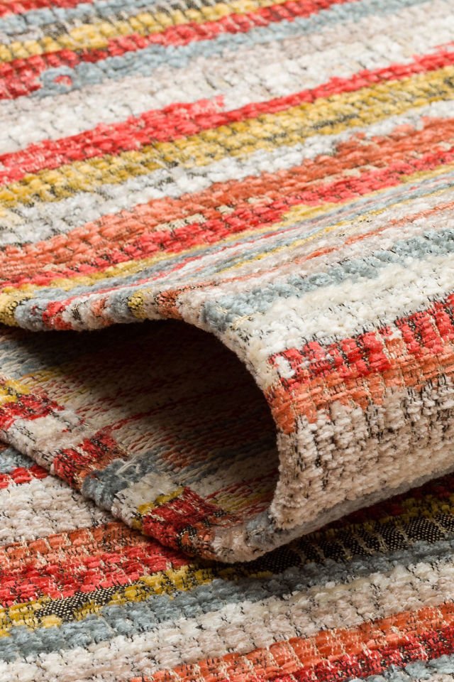 BROOKLYN BRK 12 MULTY  Hasır Görünümlü Kaymaz Renkli Dokuma Modern Kilim