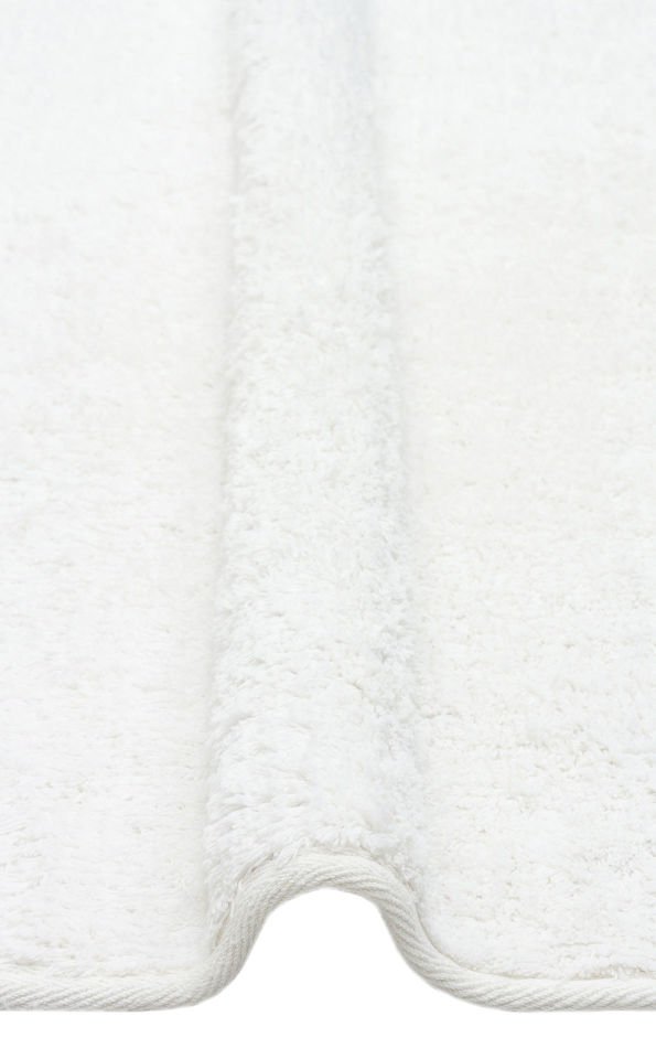 COTTON CBN PLAIN WHITE Q Yıkanabilir Kaymaz Tabanlı Naturel Pamuk Bebek Halısı