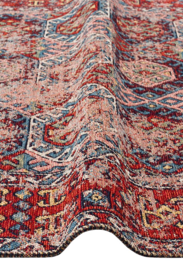 ANADOLU AND 03 MULTY Anadolu Antik Desenli Yıkanabilir Kaymaz Tabanlı Etnik Kilim