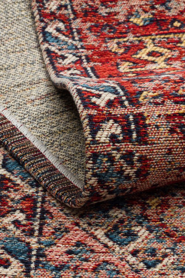 ANADOLU AND 03 MULTY Anadolu Antik Desenli Yıkanabilir Kaymaz Tabanlı Etnik Kilim