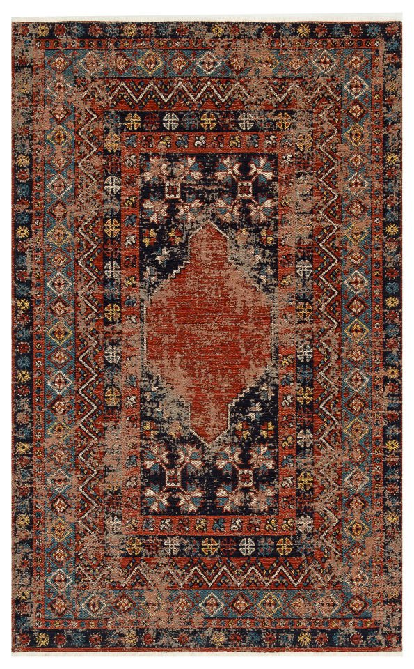ANADOLU AND 04 MULTY Anadolu Antik Desenli Yıkanabilir Kaymaz Tabanlı Etnik Kilim