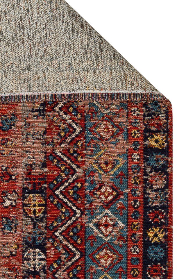ANADOLU AND 04 MULTY Anadolu Antik Desenli Yıkanabilir Kaymaz Tabanlı Etnik Kilim