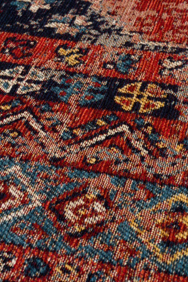ANADOLU AND 04 MULTY Anadolu Antik Desenli Yıkanabilir Kaymaz Tabanlı Etnik Kilim