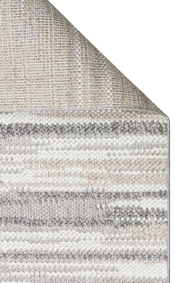 MOTTO MOT 01 GREY WHITE Yumuşak Tuşeli Örgü Dokuma Modern Makine Halısı