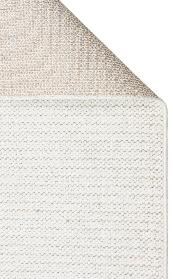 MOTTO MOT PLAIN WHITE Yumuşak Tuşeli Örgü Dokuma Modern Makine Halısı