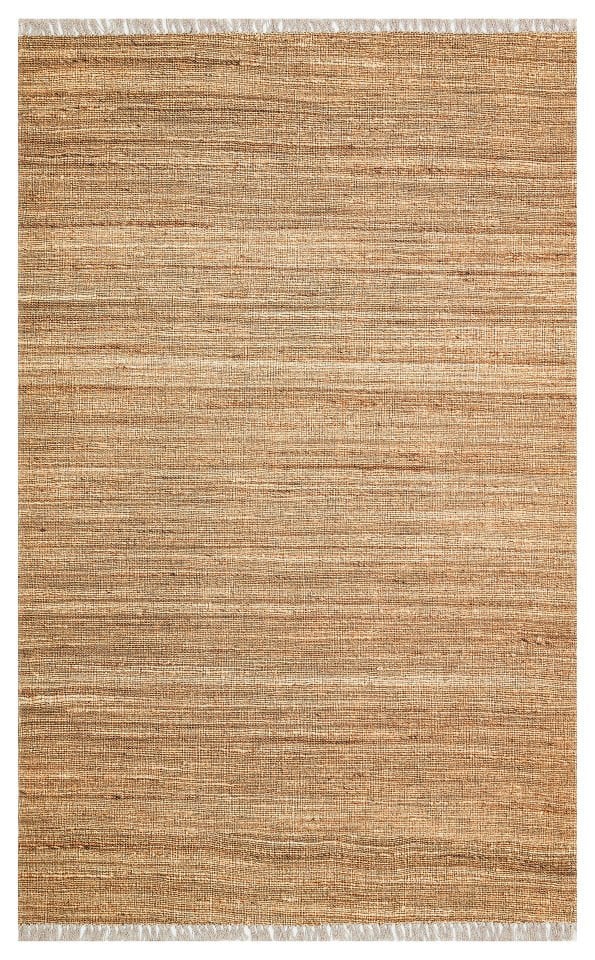 ASOS AS 01 NATURAL Jüt Hasır Görünümlü Hav Toz Vermez Çift Taraflı Yıkanabilir Kilim