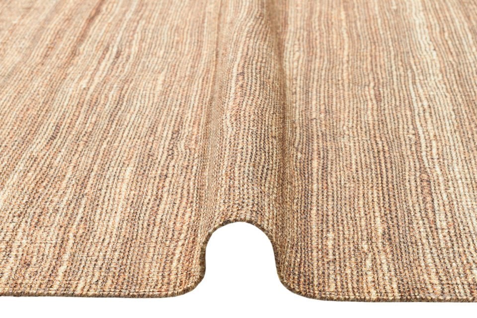 ASOS AS 01 NATURAL Jüt Hasır Görünümlü Hav Toz Vermez Çift Taraflı Yıkanabilir Kilim