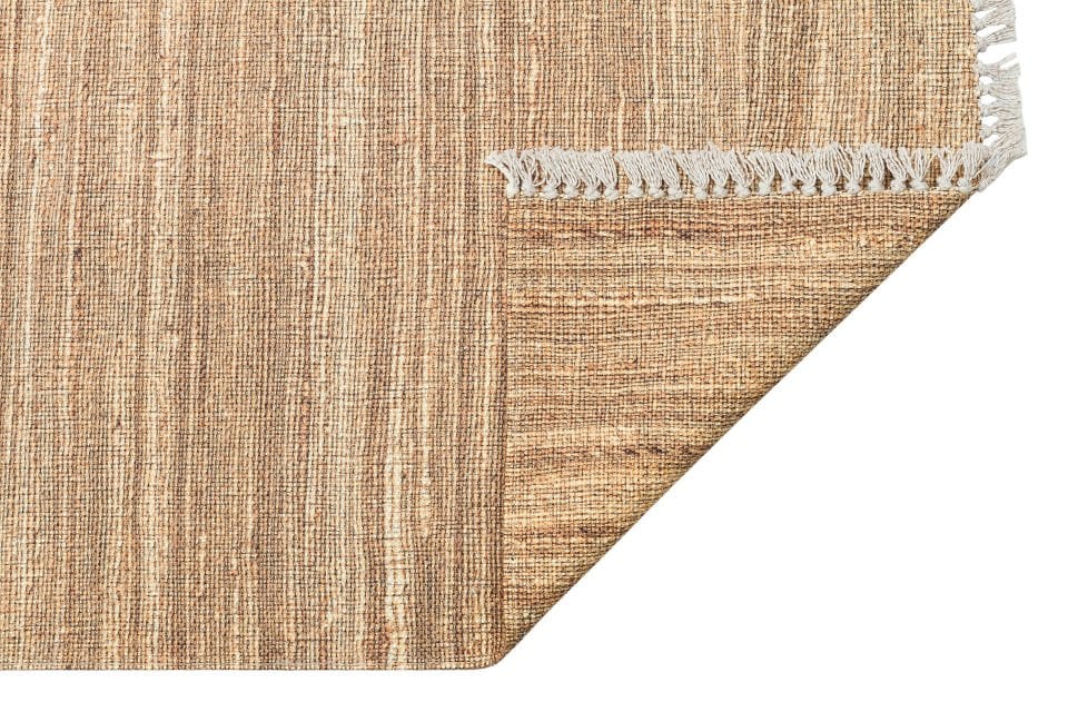 ASOS AS 01 NATURAL Jüt Hasır Görünümlü Hav Toz Vermez Çift Taraflı Yıkanabilir Kilim