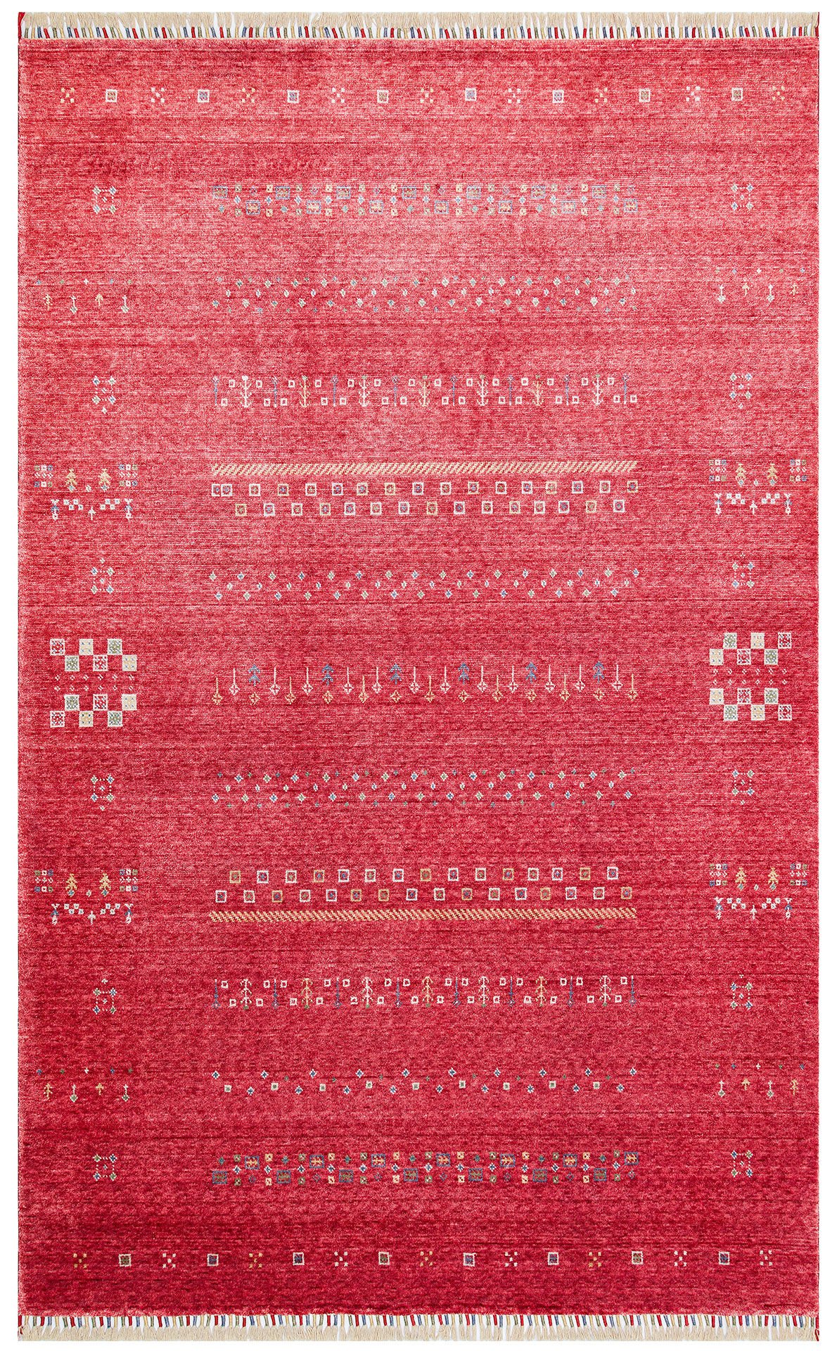 ZARA ZR 06 RED  Özel Tezgahlarda Üretilen Tensel Uşak Halısı