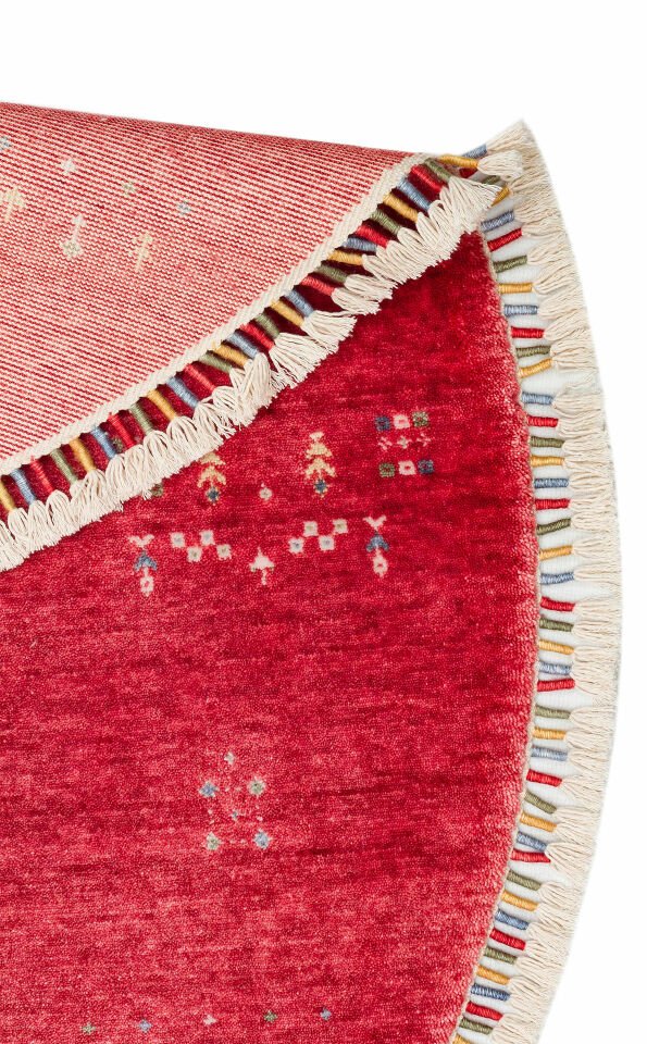 ZARA ZR 06 RED  YUVARLAK  Özel Tezgahlarda Üretilen Tensel Uşak Halısı