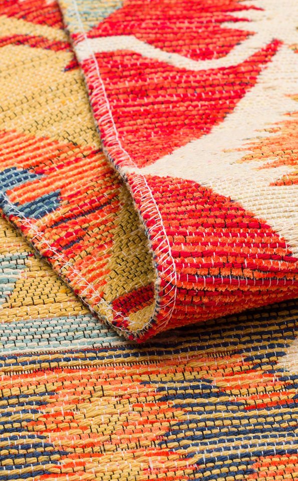 NOMAD NMD 06 RED Çift Taraflı Kullanıma Uygun Yıkanabilir Otantik Kilim