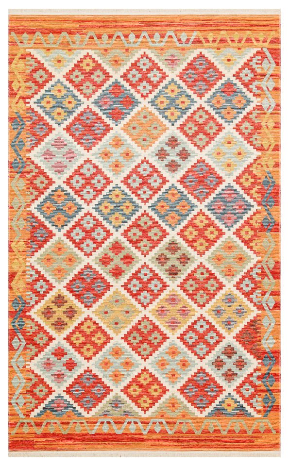 NOMAD NMD 05 TERRA Çift Taraflı Kullanıma Uygun Yıkanabilir Otantik Kilim