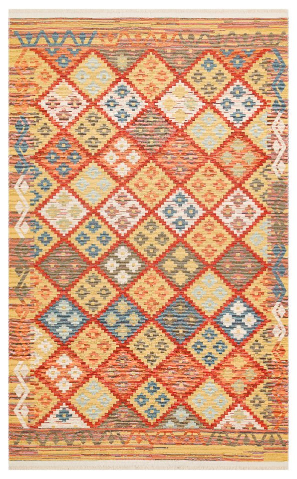 NOMAD NMD 05 TERRA Çift Taraflı Kullanıma Uygun Yıkanabilir Otantik Kilim